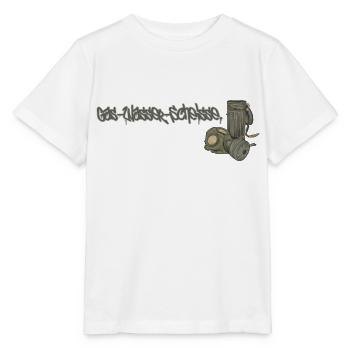 Gaz Eau Merde // Illustration - T-shirt bio MINI CREATOR Stanley/Stella Enfant - blanc - Devant - Maike (125cm)