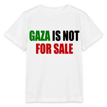 gaza is not for sale - Stanley/Stella MINI CREATOR Kids’ T-Shirt - white - Front - Maike (125cm)