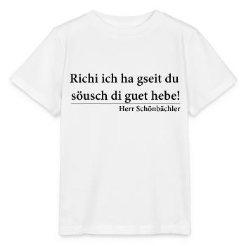 Richi Söusch di hebe - Stanley/Stella Kinder T-Shirt MINI CREATOR  - Weiß - Vorne - Maike (125cm)