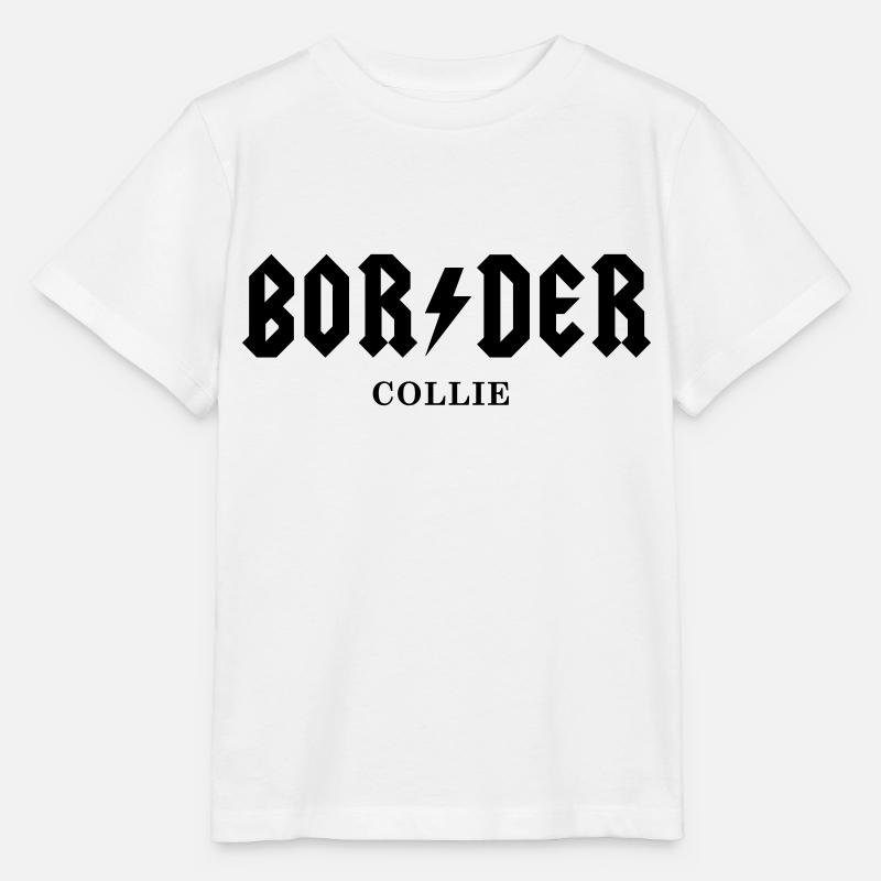 MSB_ BORDER COLLIE - T-shirt bio MINI CREATOR Stanley/Stella Enfant - blanc