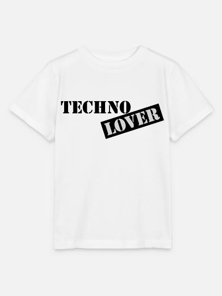 techno lover - Stanley/Stella Kinder T-Shirt MINI CREATOR - Weiß