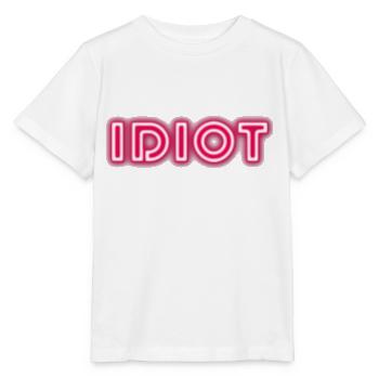 Idiot Geschenkidee - Stanley/Stella Kinder T-Shirt MINI CREATOR  - Weiß - Vorne - Maike (125cm)