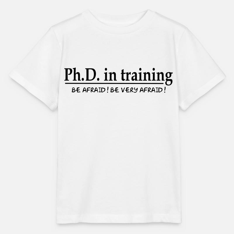 PhD in training - Stanley/Stella Kinder T-Shirt MINI CREATOR  - Weiß