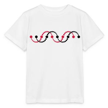 DNA helix spiral crop circle serpent frequency DNS - Stanley/Stella MINI CREATOR Kids’ T-Shirt - white - Front - Maike (125cm)