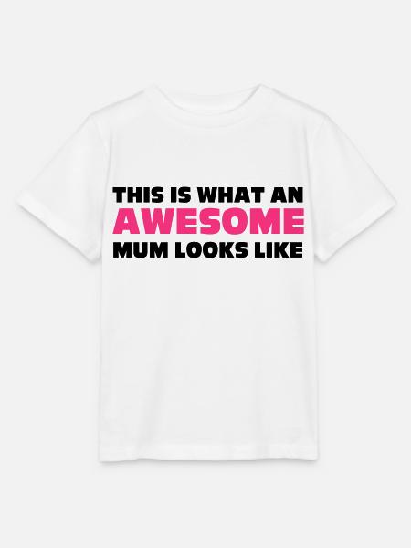 Mum - Stanley/Stella MINI CREATOR Kids’ T-Shirt - white