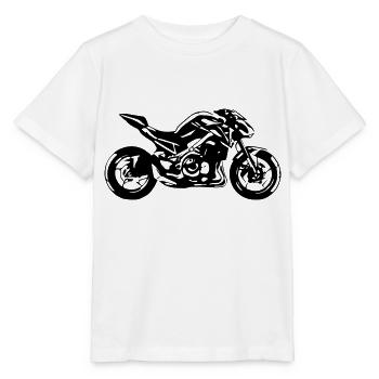 motorcycle roadster - Stanley/Stella MINI CREATOR Kids’ T-Shirt - white - Front - Maike (125cm)