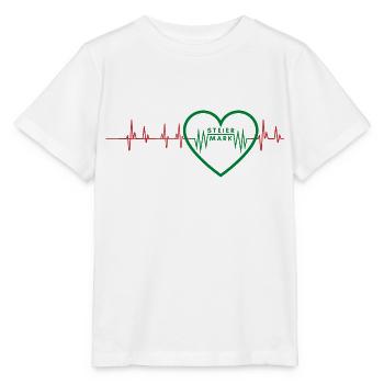 Styrie Fréquence - T-shirt bio MINI CREATOR Stanley/Stella Enfant - blanc - Devant - Maike (125cm)