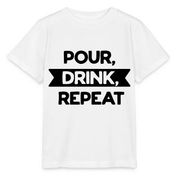 Verser la répétition de boisson - T-shirt bio MINI CREATOR Stanley/Stella Enfant - blanc - Devant - Maike (125cm)