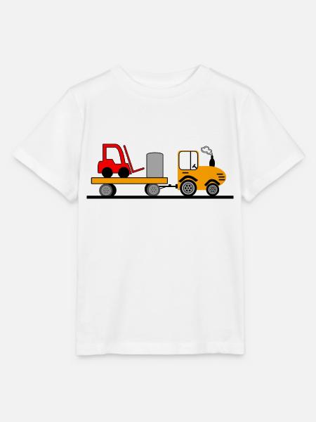 Traktor - Stanley/Stella Kinder T-Shirt MINI CREATOR  - Weiß