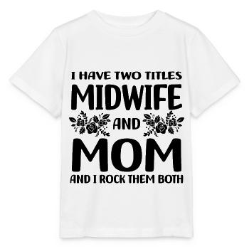 Sages-femmes - T-shirt bio MINI CREATOR Stanley/Stella Enfant - blanc - Devant - Maike (125cm)