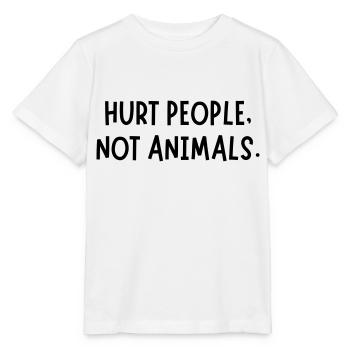 BLESSER DES PERSONNES, PAS DES ANIMAUX - T-shirt bio MINI CREATOR Stanley/Stella Enfant - blanc - Devant - Maike (125cm)