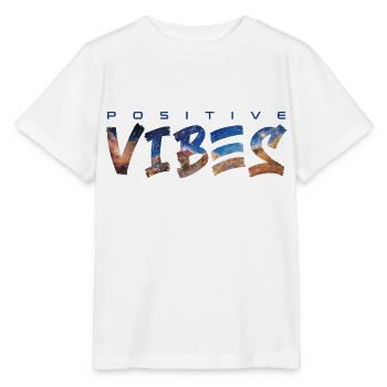Positive Vibes - Stanley/Stella MINI CREATOR Kids’ T-Shirt - white - Front - Maike (125cm)