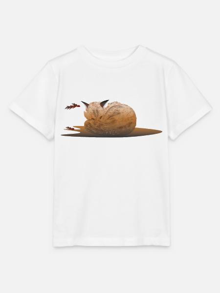 Sleepy fox - Stanley/Stella Kinder T-Shirt MINI CREATOR - Weiß