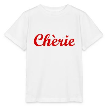 Chèrie - Liebling - französisch - Frankreich - Stanley/Stella Kinder T-Shirt MINI CREATOR  - Weiß - Vorne - Maike (125cm)