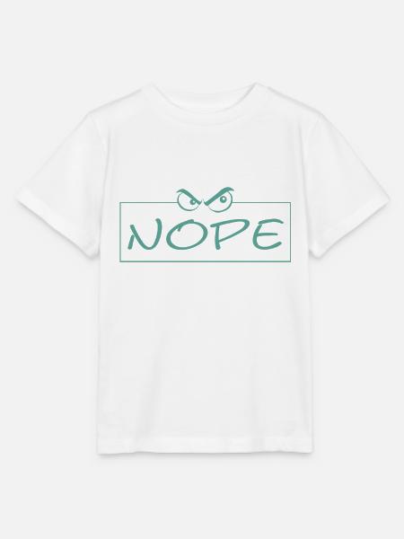 Nope - Stanley/Stella Kinder T-Shirt MINI CREATOR  - Weiß