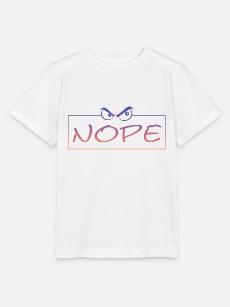 Nope - Stanley/Stella Kinder T-Shirt MINI CREATOR  - Weiß