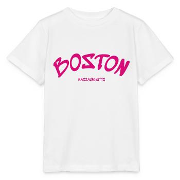 Boston - Massachusetts - USA - America - Stanley/Stella MINI CREATOR Kids’ T-Shirt - white - Front - Maike (125cm)