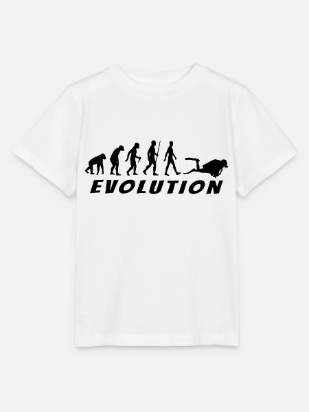 Evolution Diver Schwarz - Stanley/Stella Kinder T-Shirt MINI CREATOR - Weiß