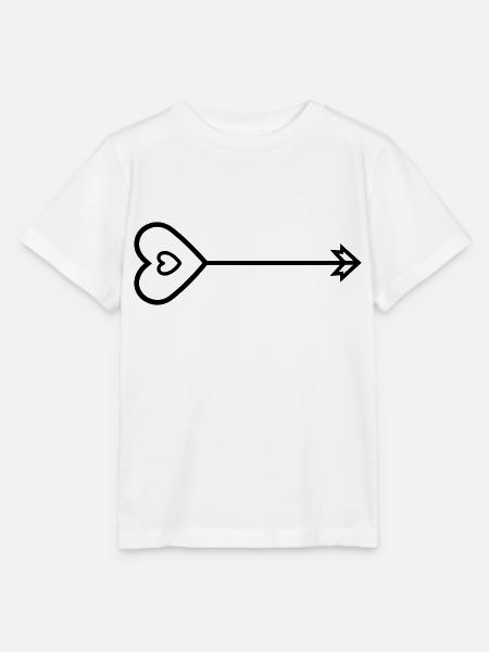 Herz-Pfeil - Stanley/Stella Kinder T-Shirt MINI CREATOR - Weiß