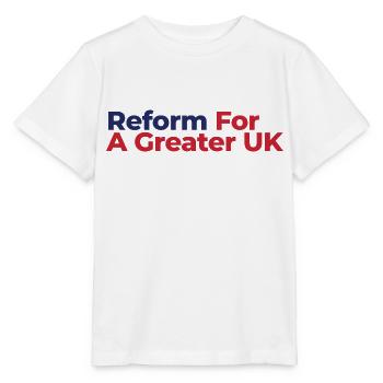 Reform For A Greater UK - Stanley/Stella MINI CREATOR Kids’ T-Shirt - white - Front - Maike (125cm)