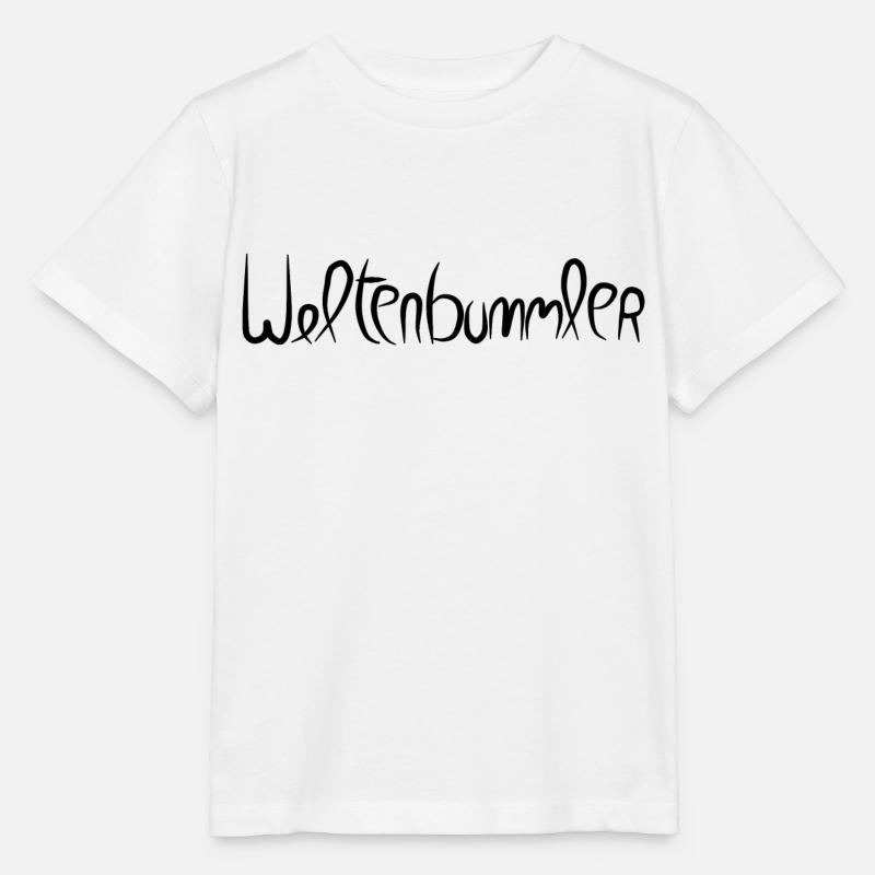 Globe-trotter - T-shirt bio MINI CREATOR Stanley/Stella Enfant - blanc