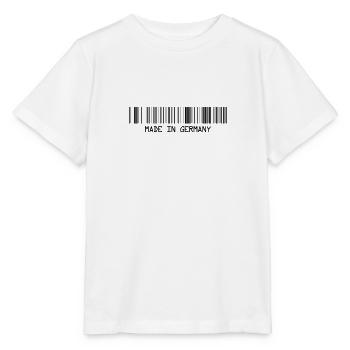 Made in Germany - Deutschland - Barcode - Strichco - Stanley/Stella MINI CREATOR Kids’ T-Shirt - white - Front - Maike (125cm)