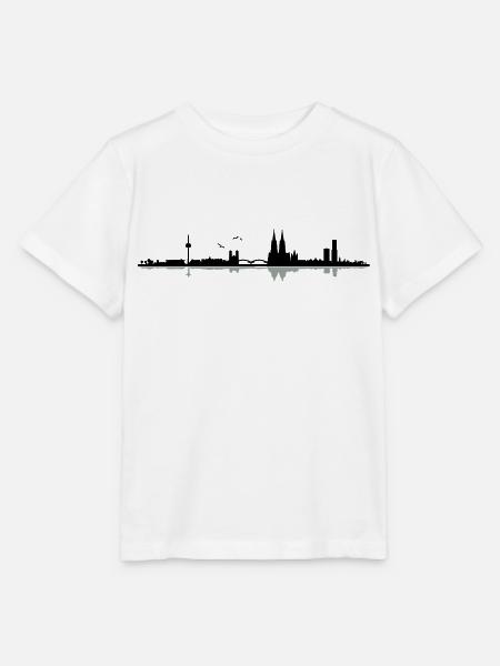 Köln Skyline - Stanley/Stella Kinder T-Shirt MINI CREATOR - Weiß