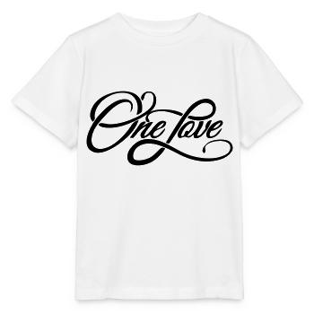 one love - die eine Liebe - Stanley/Stella Kinder T-Shirt MINI CREATOR  - Weiß - Vorne - Maike (125cm)