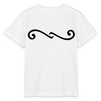 Delimiter swirl / Deko-Element Schnörkel (1c) - Stanley/Stella Kinder T-Shirt MINI CREATOR  - Weiß - Vorne - Maike (125cm)