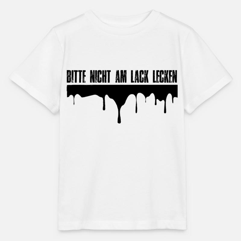 Tuning - Bitte nicht am Lack lecken - Stanley/Stella Kinder T-Shirt MINI CREATOR  - Weiß