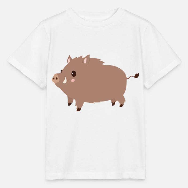 sanglier - T-shirt bio MINI CREATOR Stanley/Stella Enfant - blanc