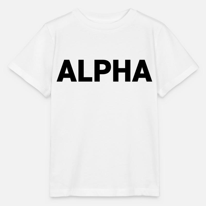 Alpha Dark Pack Rank - Stanley/Stella MINI CREATOR Kids’ T-Shirt - white