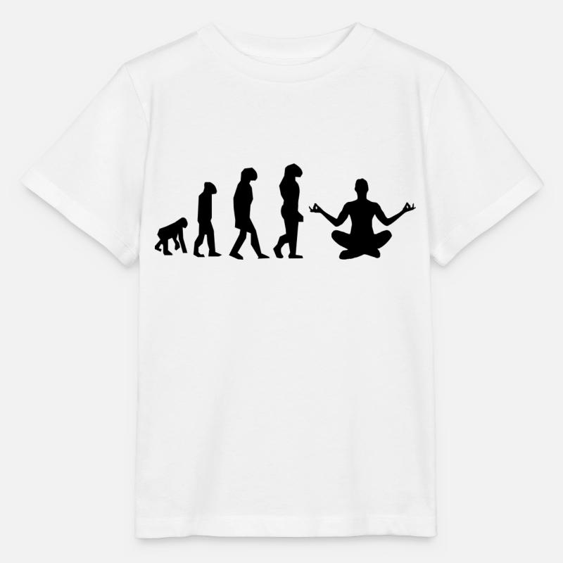 Yoga Evolution - Stanley/Stella Kinder T-Shirt MINI CREATOR  - Weiß