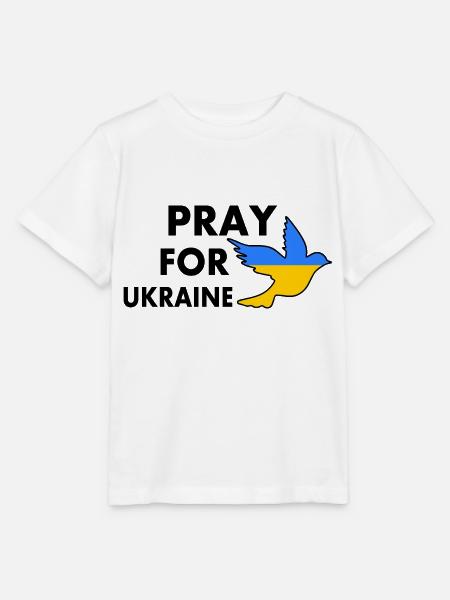 Pray for ukraine - Stanley/Stella Kinder T-Shirt MINI CREATOR  - Weiß