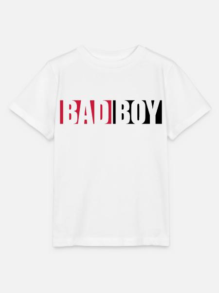 Text Bad Boy - T-shirt MINI CREATOR barn från Stanley/Stella - vit