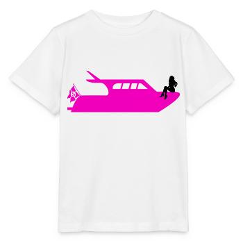 Boot - Stanley/Stella Kinder T-Shirt MINI CREATOR  - Weiß - Vorne - Maike (125cm)