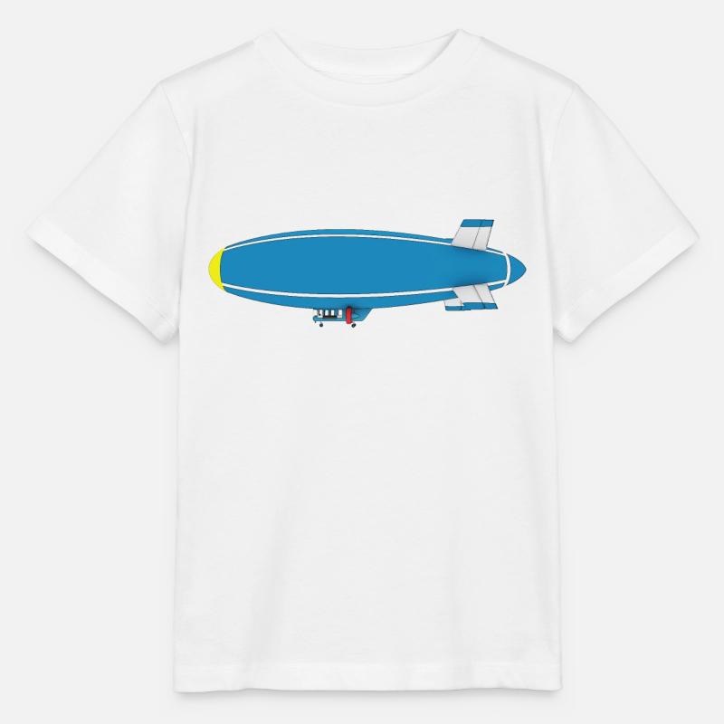 Luftschiff, Zeppelin, Seitenansicht - Stanley/Stella Kinder T-Shirt MINI CREATOR  - Weiß