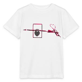 My heart and your arrow - Stanley/Stella MINI CREATOR Kids’ T-Shirt - white - Front - Maike (125cm)