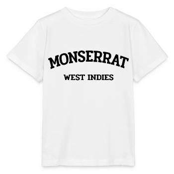 Monserrat - Plymouth - Caraïbes - Antilles - T-shirt bio MINI CREATOR Stanley/Stella Enfant - blanc - Devant - Maike (125cm)