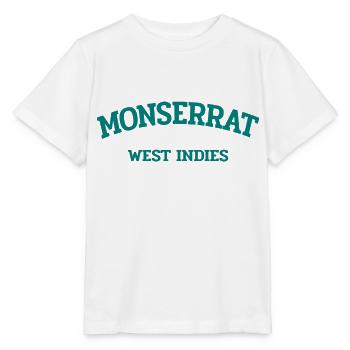 Monserrat - Plymouth - Caraïbes - Antilles - T-shirt bio MINI CREATOR Stanley/Stella Enfant - blanc - Devant - Maike (125cm)