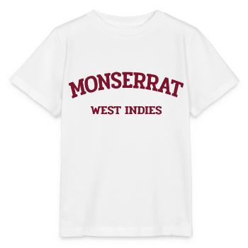 Monserrat - Plymouth - Caraïbes - Antilles - T-shirt bio MINI CREATOR Stanley/Stella Enfant - blanc - Devant - Maike (125cm)