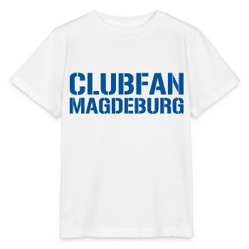 Clubfan Magdebourg Bleu Blanc - T-shirt bio MINI CREATOR Stanley/Stella Enfant - blanc - Devant - Maike (125cm)