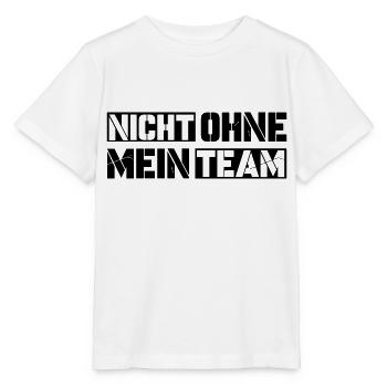 without my team - Stanley/Stella MINI CREATOR Kids’ T-Shirt - white - Front - Maike (125cm)