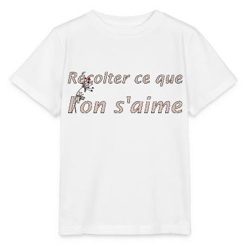 Récolter l'amour - T-shirt bio MINI CREATOR Stanley/Stella Enfant - blanc - Devant - Maike (125cm)