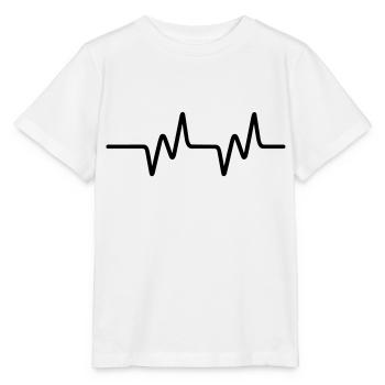 Heartbeat - Stanley/Stella MINI CREATOR Kids’ T-Shirt - white - Front - Maike (125cm)