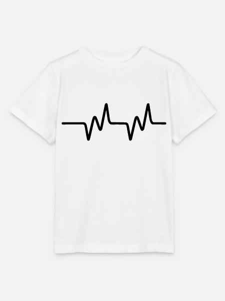 Herzschlag - Stanley/Stella Kinder T-Shirt MINI CREATOR - Weiß
