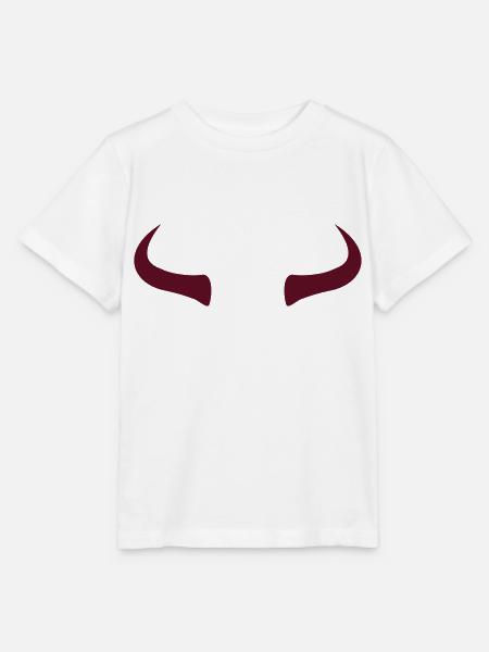 Bull Horns - red - Stanley/Stella Kinder T-Shirt MINI CREATOR  - Weiß