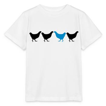 Être différent Huhn - T-shirt bio MINI CREATOR Stanley/Stella Enfant - blanc - Devant - Maike (125cm)