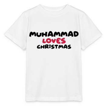 muhammad loves christmas xmas name - Stanley/Stella MINI CREATOR Kids’ T-Shirt - white - Front - Maike (125cm)