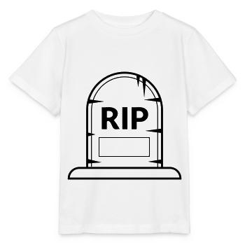 Pierre tombale - T-shirt bio MINI CREATOR Stanley/Stella Enfant - blanc - Devant - Maike (125cm)